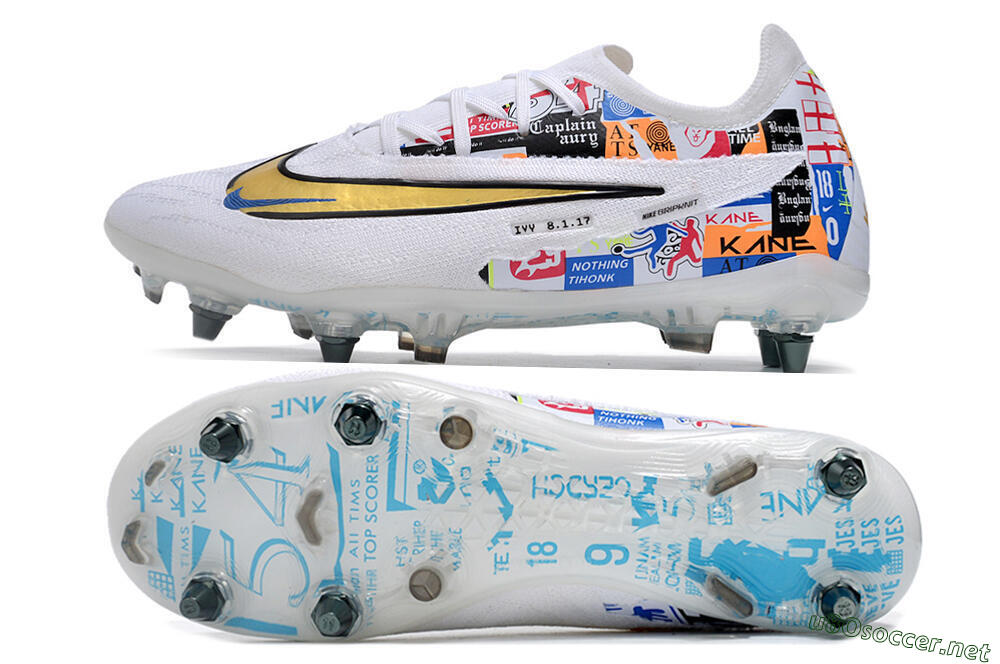 Men's Nike Phantom GX Elite SG Football Boots - White/Rainbow 1