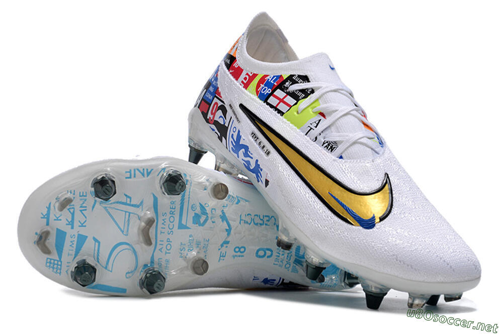 Men's Nike Phantom GX Elite SG Football Boots - White/Rainbow 3
