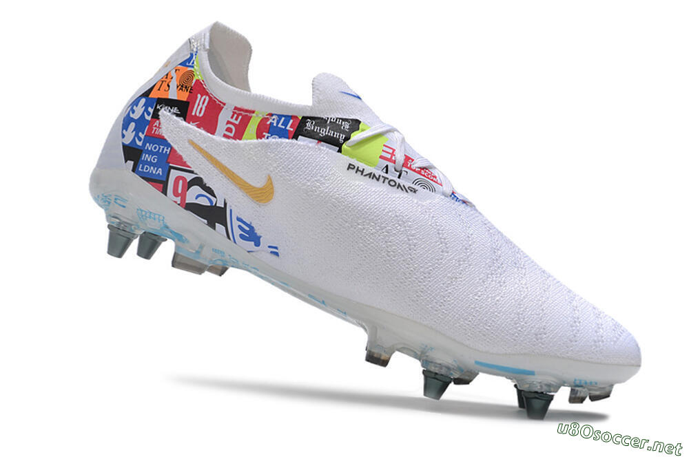 Men's Nike Phantom GX Elite SG Football Boots - White/Rainbow 4