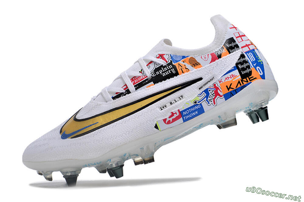 Men's Nike Phantom GX Elite SG Football Boots - White/Rainbow 5