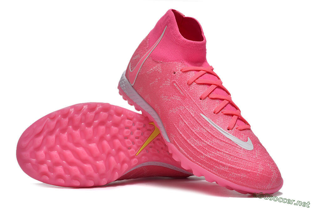 Unisex Nike Phantom Luna Elite NU TF Football Shoes - Pink/White/Yellow 3