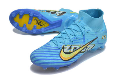 Unisex Nike Air Zoom Mercurial Superfly 9 Elite FG Football Boots - Blue/Black/Yellow