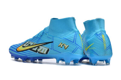 Unisex Nike Air Zoom Mercurial Superfly 9 Elite FG Football Boots - Blue/Black/Yellow