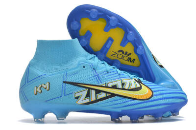 Unisex Nike Air Zoom Mercurial Superfly 9 Elite FG Football Boots - Blue/Black/Yellow