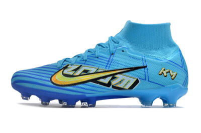 Unisex Nike Air Zoom Mercurial Superfly 9 Elite FG Football Boots - Blue/Black/Yellow