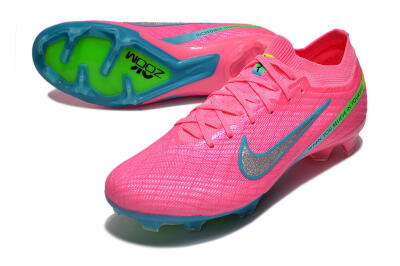 Unisex Nike Air Zoom Mercurial Vapor 15 Elite FG Football Boots - Pink/Silver/Blue/Yellow