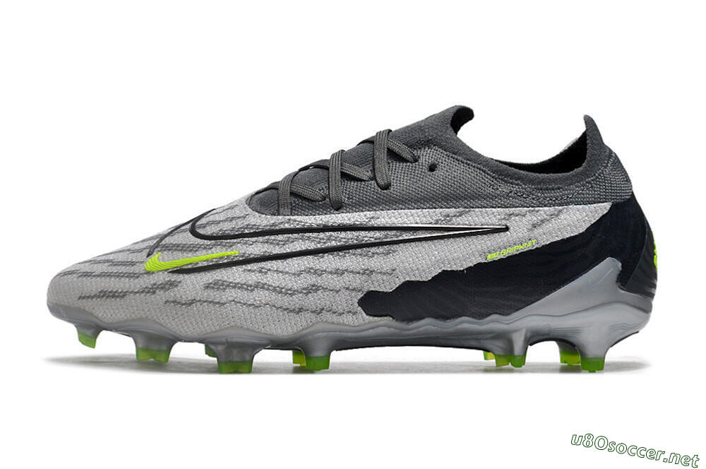 Men's Nike Phantom GX Elite FG Football Boots - Grey/Black/Green 0