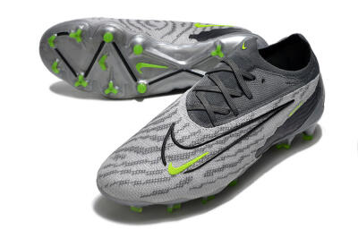 Men's Nike Phantom GX Elite FG Football Boots - Grey/Black/Green