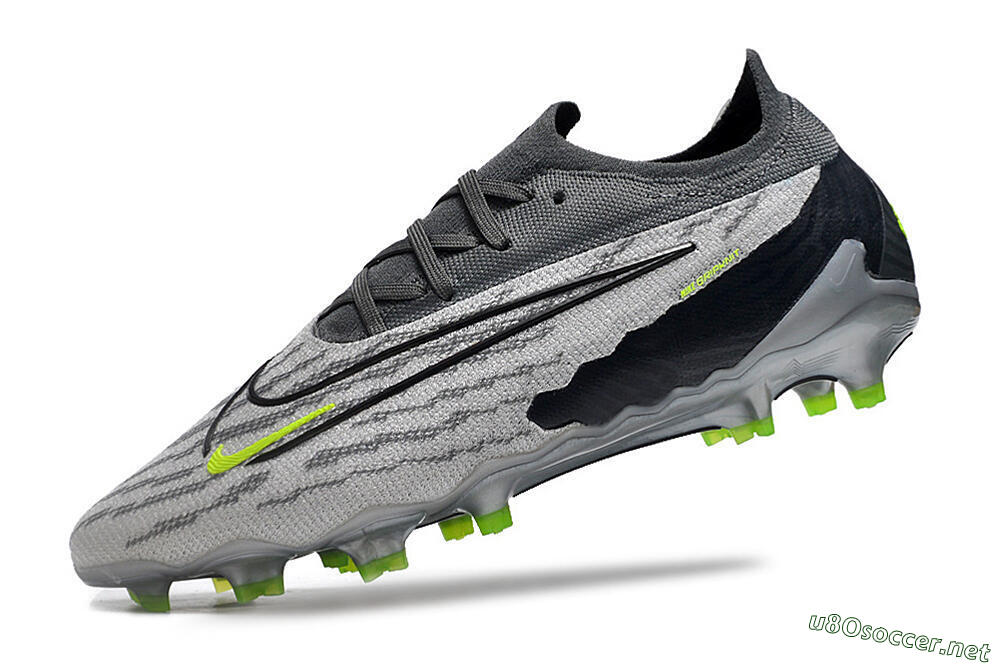 Men's Nike Phantom GX Elite FG Football Boots - Grey/Black/Green 5