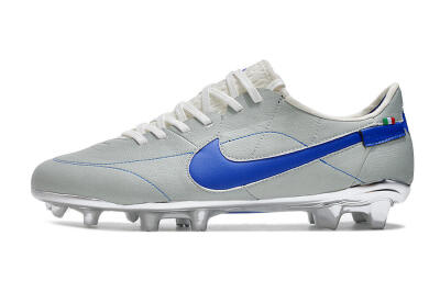 Men's Nike Tiempo Legend 9 Elite FG Football Boots - Grey/Blue/Silver