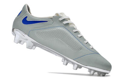 Men's Nike Tiempo Legend 9 Elite FG Football Boots - Grey/Blue/Silver