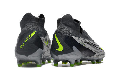 Men's Nike Phantom GX Elite DF Link FG Football Boots - Grey/Black/Green