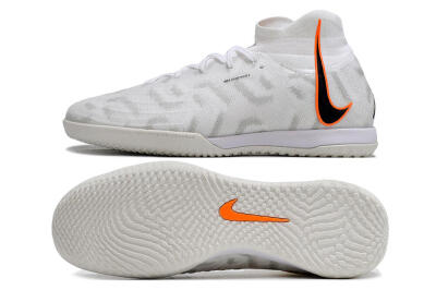 Men's Nike Phantom Luna Elite NU IC Football Shoes - White/Grey/Black/Orange