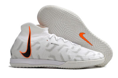 Men's Nike Phantom Luna Elite NU IC Football Shoes - White/Grey/Black/Orange