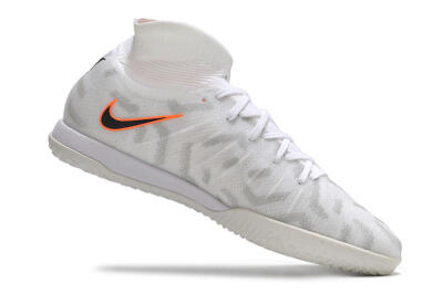 Men's Nike Phantom Luna Elite NU IC Football Shoes - White/Grey/Black/Orange