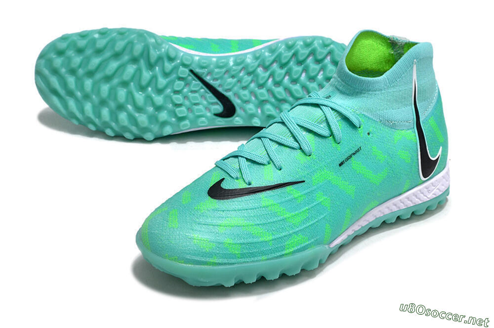 Men's Nike Phantom Luna Elite NU TF Football Shoes - Green/Black/White 3