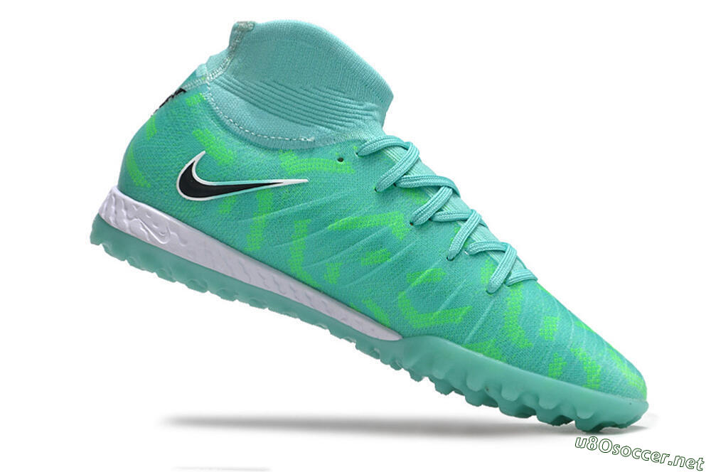 Men's Nike Phantom Luna Elite NU TF Football Shoes - Green/Black/White 4