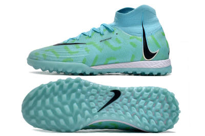 Men's Nike Phantom Luna Elite NU TF Football Shoes - Blue/Green/Black