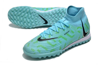 Men's Nike Phantom Luna Elite NU TF Football Shoes - Blue/Green/Black