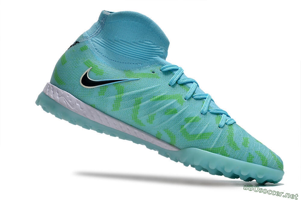 Men's Nike Phantom Luna Elite NU TF Football Shoes - Blue/Green/Black 4