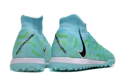 Men's Nike Phantom Luna Elite NU TF Football Shoes - Blue/Green/Black