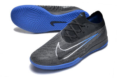 Men's Nike Phantom GX Elite IC Football Shoes - Grey/Black/Blue
