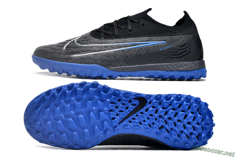 Men's Nike Phantom GX Elite TF Football Shoes - Grey/Black/Blue 1