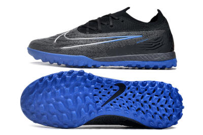 Men's Nike Phantom GX Elite TF Football Shoes - Grey/Black/Blue