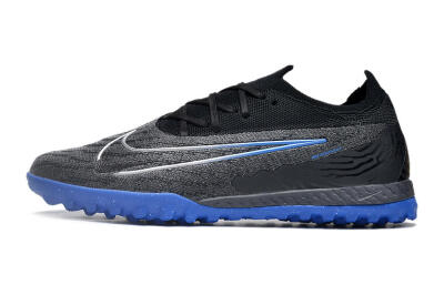 Men's Nike Phantom GX Elite TF Football Shoes - Grey/Black/Blue