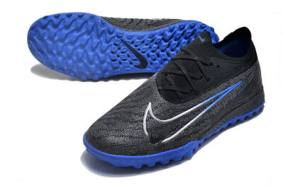 Men's Nike Phantom GX Elite TF Football Shoes - Grey/Black/Blue