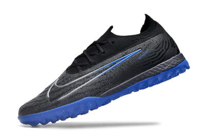 Men's Nike Phantom GX Elite TF Football Shoes - Grey/Black/Blue