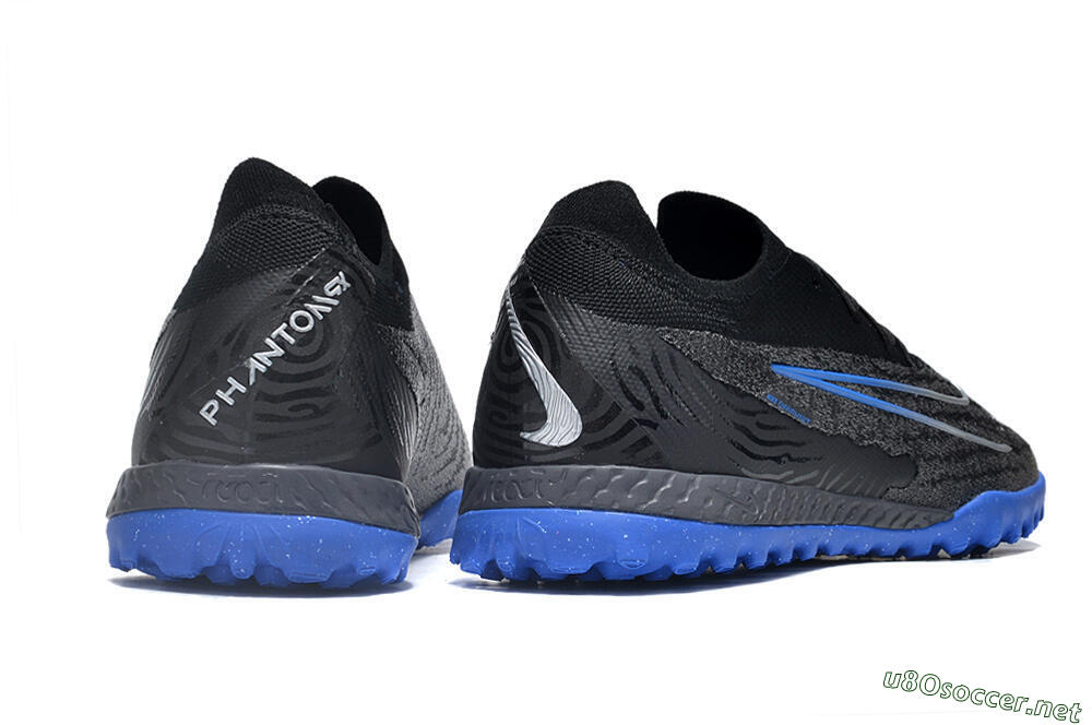 Men's Nike Phantom GX Elite TF Football Shoes - Grey/Black/Blue 6