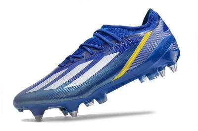 Men's Adidas X Crazyfast.1 Brazil SG Football Boots - Blue/White/Yellow