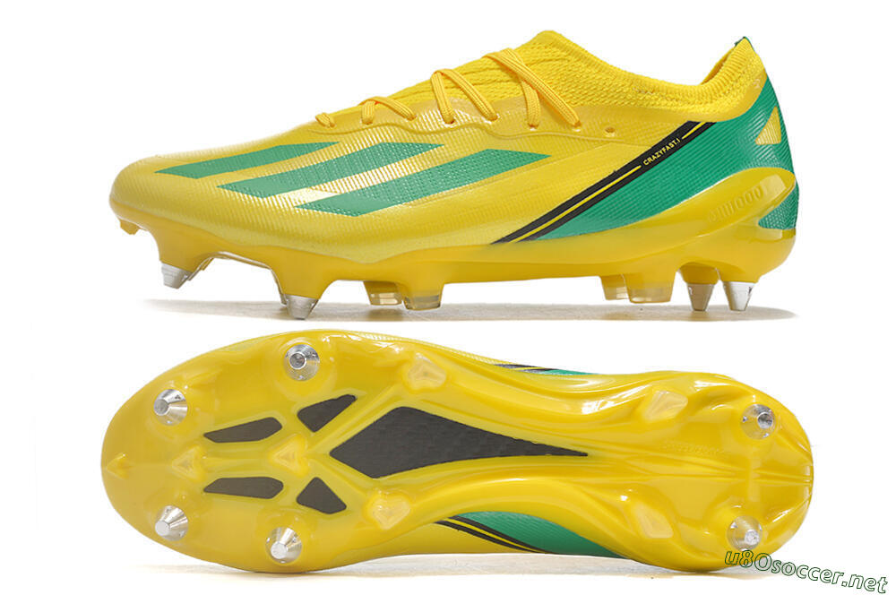 Men's Adidas X Crazyfast.1 Australia SG Football Boots - Yellow/Green/Black 1