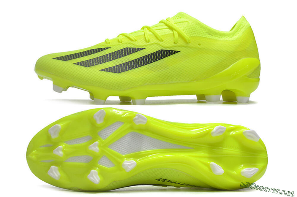 Men's Adidas X Crazyfast.1 FG Football Boots - Yellow/Black 1