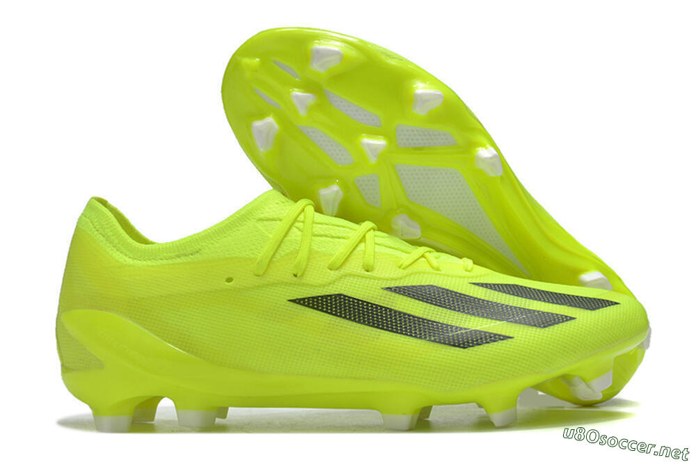 Men's Adidas X Crazyfast.1 FG Football Boots - Yellow/Black 2