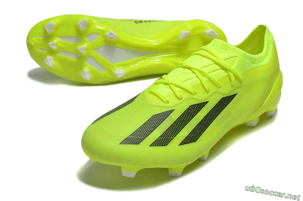Men's Adidas X Crazyfast.1 FG Football Boots - Yellow/Black 3