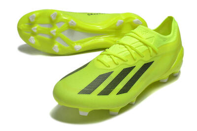 Men's Adidas X Crazyfast.1 FG Football Boots - Yellow/Black