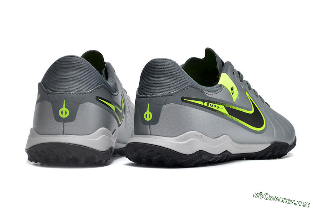 Men's Nike Tiempo Legend 10 Academy TF Football Shoes - Silver/Grey/Yellow 6