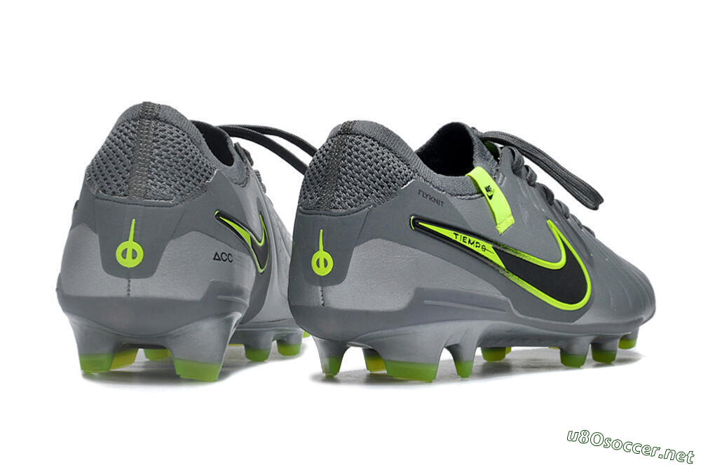 Men's Nike Tiempo Legend 10 Elite FG Football Boots - Silver/Grey/Yellow 6
