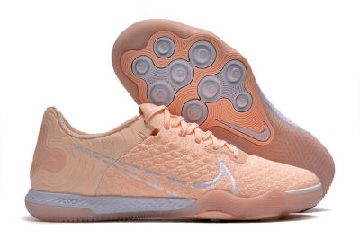 Men's Nike React Gato IC Football Shoes - Pink/White
