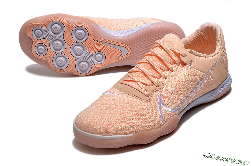 Men's Nike React Gato IC Football Shoes - Pink/White 3
