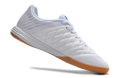 Men's Nike Lunar Gato 2 IC Football Shoes - White/Black/Brown