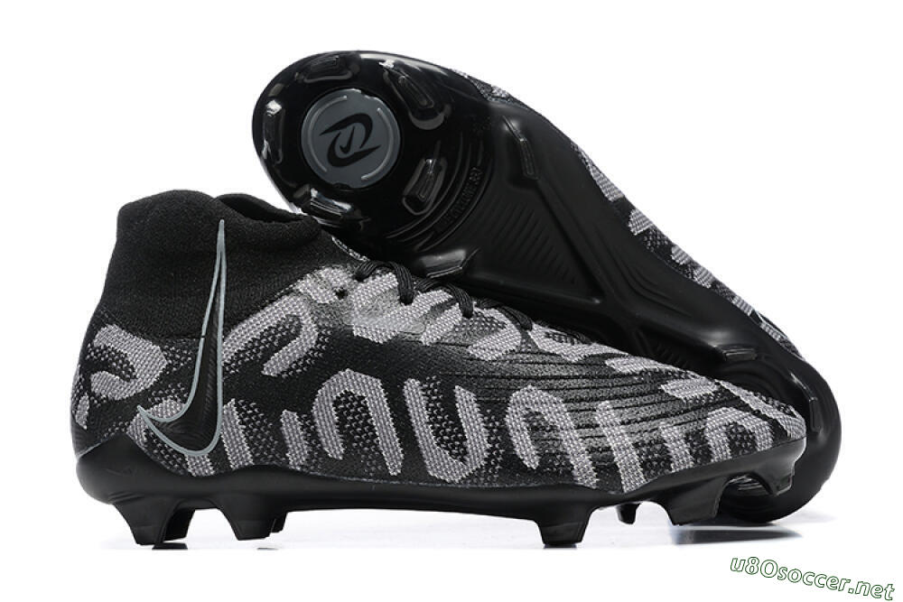 Men's Nike Phantom Luna Elite FG Football Boots - Black/Grey 2