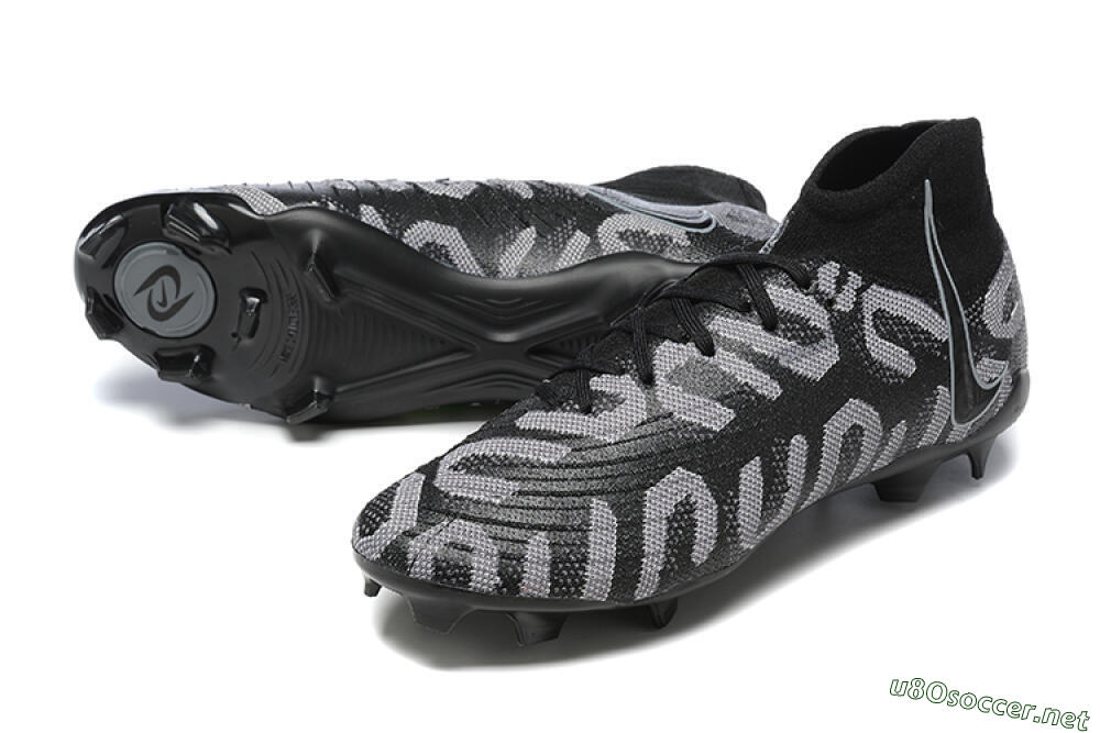 Men's Nike Phantom Luna Elite FG Football Boots - Black/Grey 3