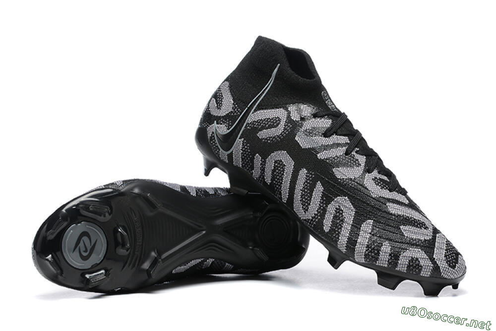 Men's Nike Phantom Luna Elite FG Football Boots - Black/Grey 4