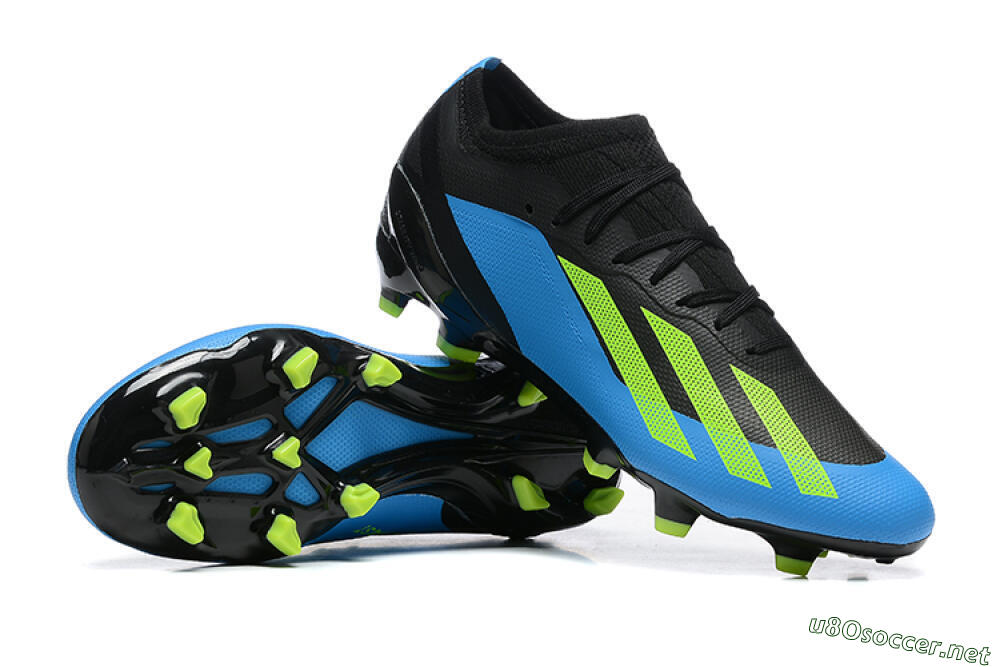 Men's Adidas X Speedportal .1 FG Football Boots - Blue/Black/Yellow 4