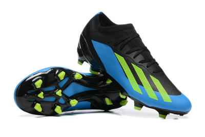 Men's Adidas X Speedportal .1 FG Football Boots - Blue/Black/Yellow