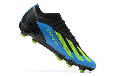 Men's Adidas X Speedportal .1 FG Football Boots - Blue/Black/Yellow