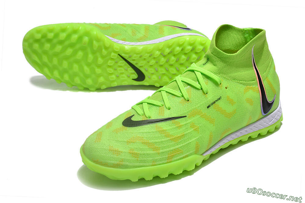 Unisex Nike Phantom Luna Elite NU TF Football Shoes - Green/Yellow/Black 3